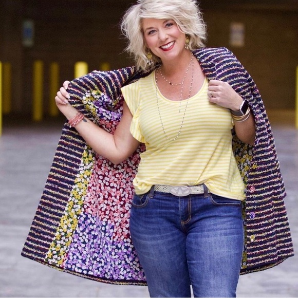 Cabi Headline Topper Size 8 Gorgeous Multicolored Jacket NWT 🏷️ - Picture 2 of 6